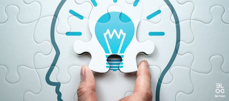 Ilustração de um cérebro de inteligência artificial conectado a um repositório de gestão do conhecimento, simbolizando a sinergia entre as tecnologias.